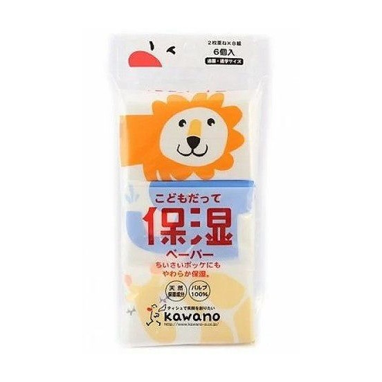 【単品19個セット】 子どもだって保湿ペーパー6P 河野製紙株式会社(代引不可)の通販は