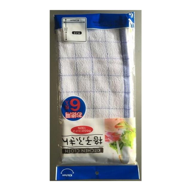 【単品10個セット】 中村格子ふきん6P.. 株式会社中村(代引不可)【送料無料】