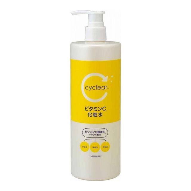 【単品10個セット】 CYCLEARビタミンC化粧水500ML 熊野油脂株式会社(代引不可)【送料無料】