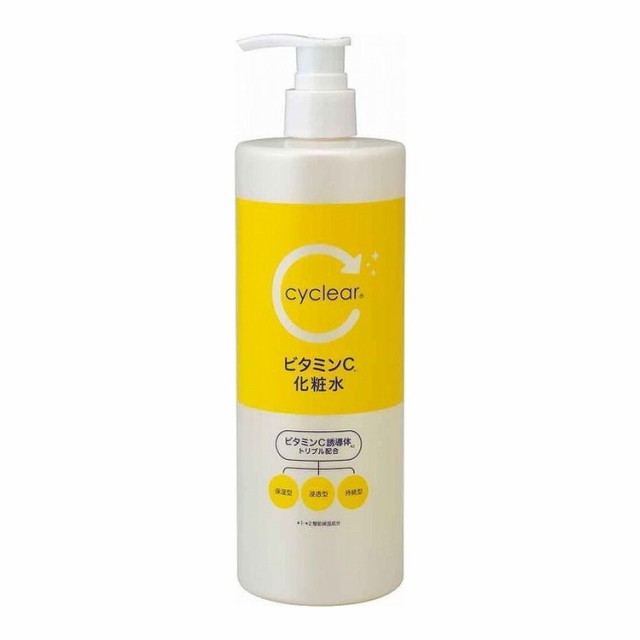 【単品12個セット】 CYCLEARビタミンC化粧水500ML 熊野油脂株式会社(代引不可)【送料無料】の通販は