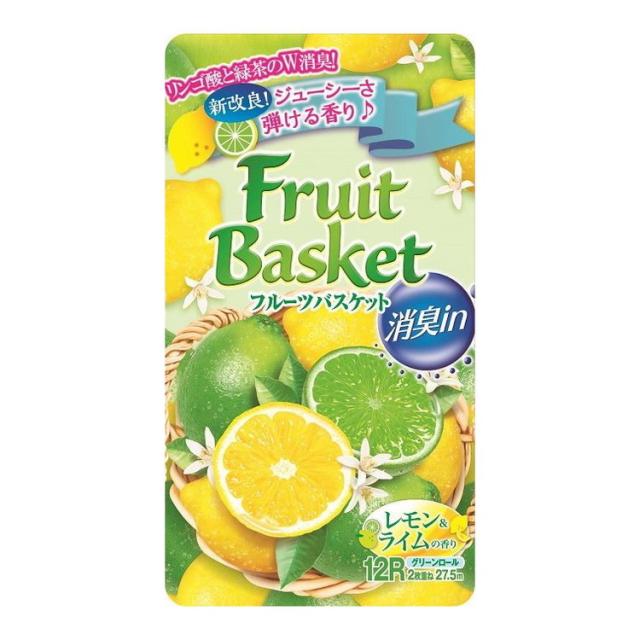 【単品14個セット】 フルーツバスケット消臭INレモン&amp;L12RW 丸富製紙株式会社(代引不可)【送料無料】