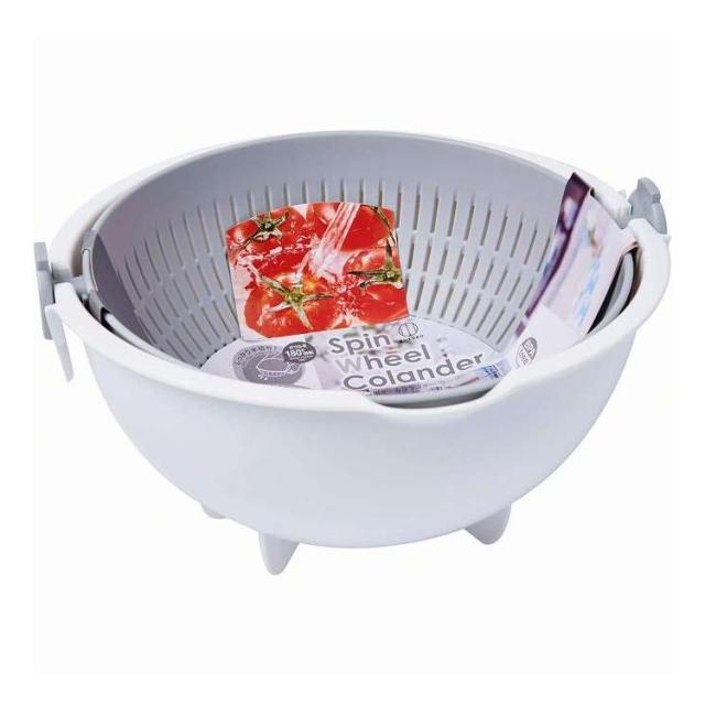 【単品20個セット】 スピンホイールコランダーラージ グレー 小久保工業所(NB)(代引不可)【送料無料】 6,952円