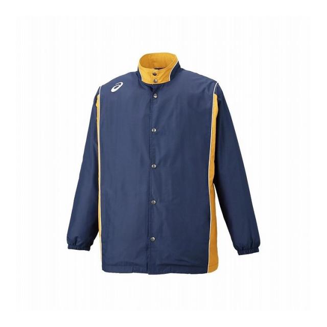 アシックス ウオームアツプジヤケツト ウェア バレー バスケ ハンド 2063A198 400 ネイビー/GD M【送料無料】の通販は