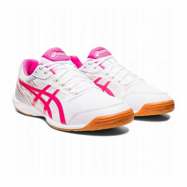 アシックス ATTACK HYPERBEAT 4 24SS シューズ 卓球 1073A056 101 24.5 WHITE/PINK GLO【送料無料】の通販は