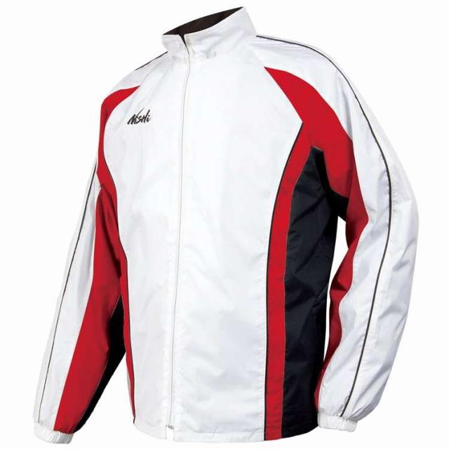 ニシ・スポーツ NISHI ライトブレーカー ジャケット L WH/レッド ランニング 陸上競技 ウェア 服 アパレル【送料無料】