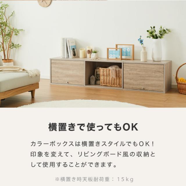収納ボックス カラーボックス ボックス 3ドア 収納 収納ケース 扉