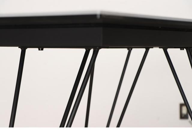 セラミック ダイニングテーブル 150cm セラミックテーブル 4人 スチール脚 強化ガラス 食卓テーブル 高耐久 耐熱 防汚 テーブル単品 シンプル 北欧 モダン モノトーン おしゃれ(代引不可)【送料無料】_10