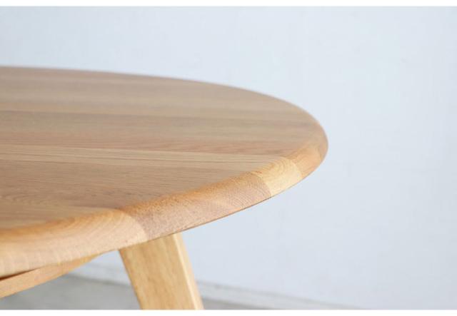 円型ダイニングテーブル110cm 北欧 かわいい オーク ダイニングテーブル 円型 直径110cm アートライフ （ 開梱設置