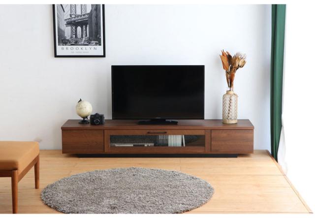 ハイチェア 日本製 テレビ台 幅180cm 北欧 シンプル ローボード ガラス扉 引き出し