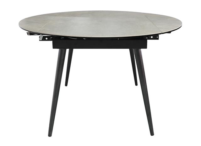 丸テーブル 変形可能 幅120(72)cm セラミックテーブル 壁づけ