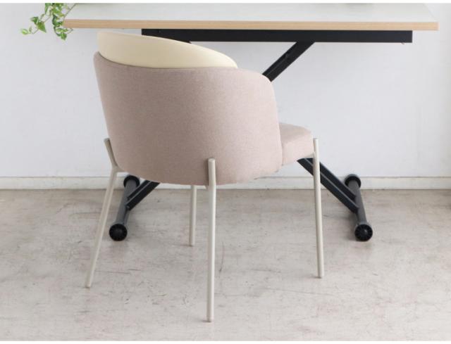 インテリアチェア　ダイニングチェア　スチール　背もたれ高い　ライトグレー　一脚 スチール（カラーカーキグリーン）（ダイニングチェア｜イス