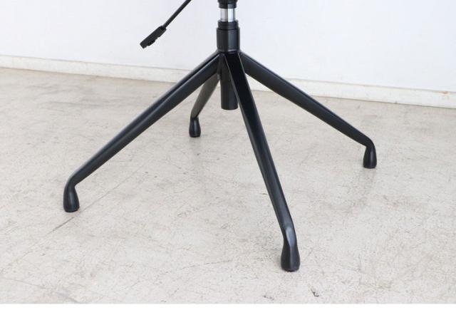 昇降チェア ブラック 肘掛け付き 回転式 座面高44~50cm リビング ダイニング デスク オフィスチェア おしゃれ お洒落 チェア 椅子 いす 食卓 デザインチェア 北欧(代引不可)【送料無料】_11