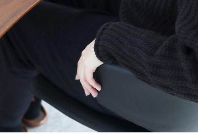 昇降チェア ブラック 肘掛け付き 回転式 座面高44~50cm リビング ダイニング デスク オフィスチェア おしゃれ お洒落 チェア 椅子 いす 食卓 デザインチェア 北欧(代引不可)【送料無料】_7