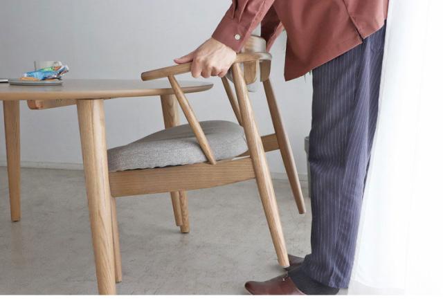 円形 ダイニングセット 4人掛け ロータイプ 5点セット 直径120cm テーブル チェア ダイニング リビング ローダイニング 木目調 食卓 テーブル 椅子(代引不可)【送料無料】_2