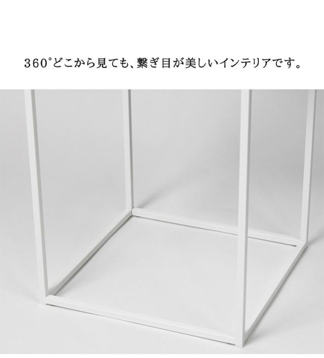日本製 燕三条 完成品 サイドテーブル 四角型 27.4×27.4 高さ44.7cm ラウンドテーブル 棚 ディスプレイ 正方形 ソファサイド ベッドサイド ナイトテーブル KUROSHIRO abekin(代引不可)【送料無料】_10