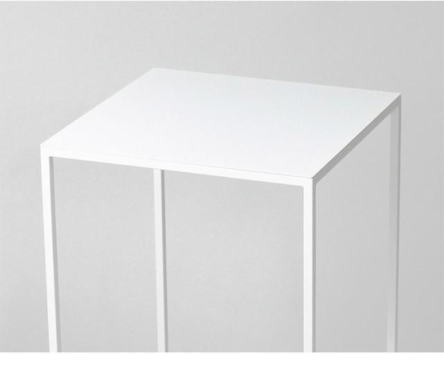 日本製 燕三条 完成品 サイドテーブル 四角型 27.4×27.4 高さ44.7cm ラウンドテーブル 棚 ディスプレイ 正方形 ソファサイド ベッドサイド ナイトテーブル KUROSHIRO abekin(代引不可)【送料無料】_14