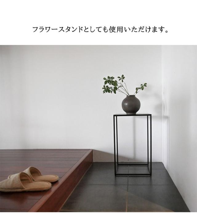 日本製 燕三条 完成品 サイドテーブル 四角型 27.4×27.4 高さ44.7cm ラウンドテーブル 棚 ディスプレイ 正方形 ソファサイド ベッドサイド ナイトテーブル KUROSHIRO abekin(代引不可)【送料無料】_8