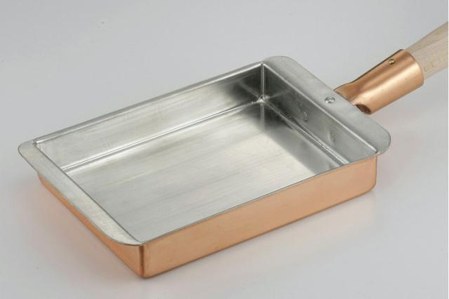 日本製 燕三条 銅の玉子焼き器 関西型 13.5cm レシピ付き プロ仕様