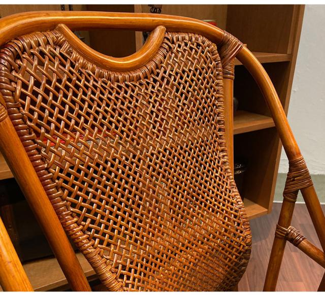 籐椅子 4脚セット ラタン 完成品 ダイニングチェア チェア 高座椅子 高座いす アジアン家具 RAG-190 ラタンチェア 和風 和モダン レトロ モダン 光製作所(代引不可)【送料無料】 ダイニングチェア