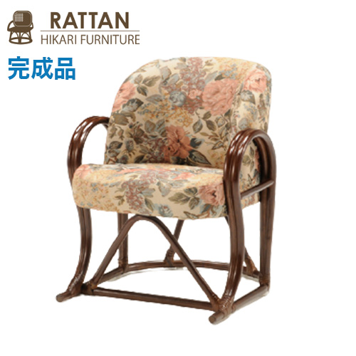 籐椅子 ラタン 完成品 座椅子 座いす チェア 高座椅子 高座いす アジアン家具 RAG-233JA ラタンチェア 和風 和モダン レトロ モダン おしゃれ かわいい リビング ガーデン ダイニング キッチン(代引不可)【送料無料】