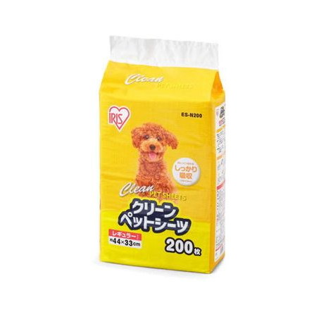 アイリスオーヤマ クリーンペットシーツ レギュラー 200枚 ES-N200 4個セット IRIS OHYAMA【送料無料】の通販は