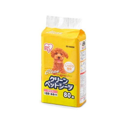 アイリスオーヤマ クリーンペットシーツ ワイド 80枚 ES-N80W 4個セット IRIS OHYAMA【送料無料】の通販は 7,301円