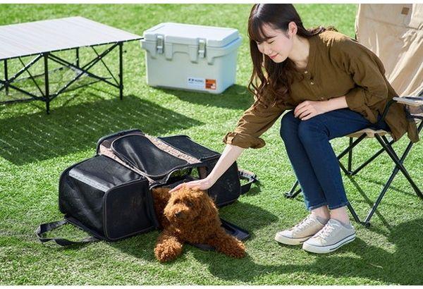 アイリスオーヤマ 拡張できるペットキャリー ブラウン P-KPC450 IRIS OHYAMA【送料無料】_8