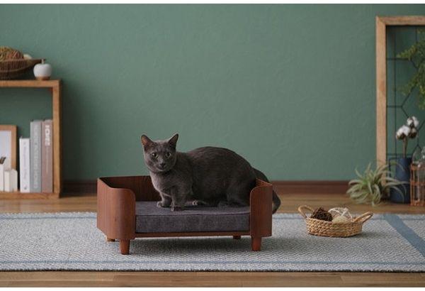 アイリス プライウッドスクエアペットベッド ウォールナット PW-SPB49 アイリスオーヤマ IRIS OHYAMA 代引不可