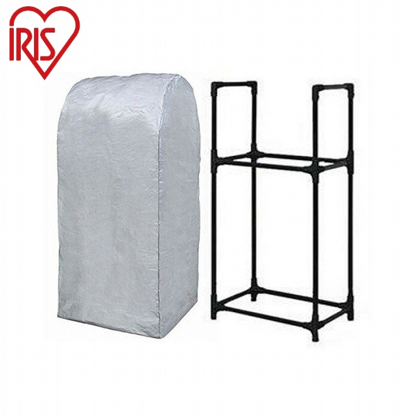 アイリスオーヤマ タイヤラック カバー付 KTL-710C ブラック タイヤラック 大型ミニバン、SUV用・カバー付 IRIS OYAMA(代引不可)【送料無料】の通販は 7,379円