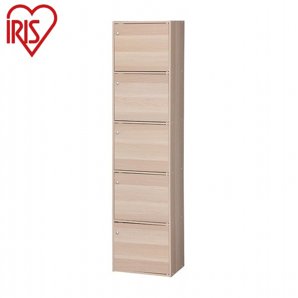 アイリスオーヤマ CBボックス 5ドア CX-55FD ナチュラル カラーボックス 5ドアタイプ 5段 IRIS OYAMA(代引不可)【送料無料】の通販は