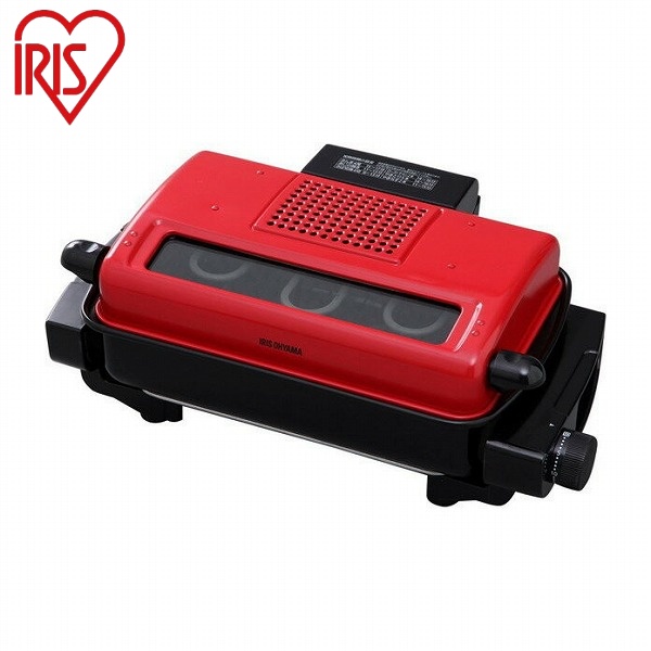 アイリスオーヤマ マルチロースター リニューアル EMT-1101-R レッド マルチロースター IRIS OYAMA(代引不可)【送料無料】