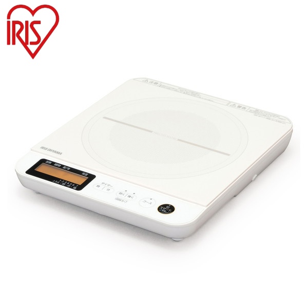 アイリスオーヤマ IHコンロ 1400W 液晶付き IHC-T71-W ホワイト 卓上IHコンロ 1400W 液晶付き 新生活 IRIS OYAMA(代引不可)【送料無料】