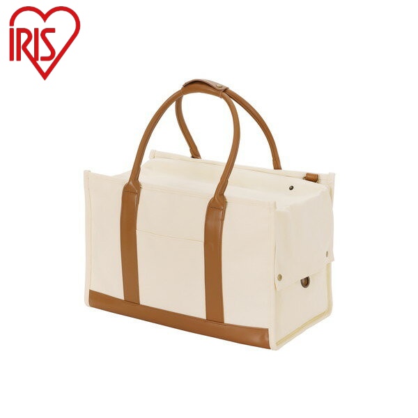 アイリスオーヤマ キャンバストートキャリーLサイズ キャンバストートキャリー Lサイズ P-CT450 アイボリー IRIS OYAMA(代引不可)【送料無料】の通販は