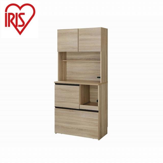 アイリスオーヤマ キッチンキャビネット KCB-790 ライトナチュラル IRIS OHYAMA(代引不可)【送料無料】