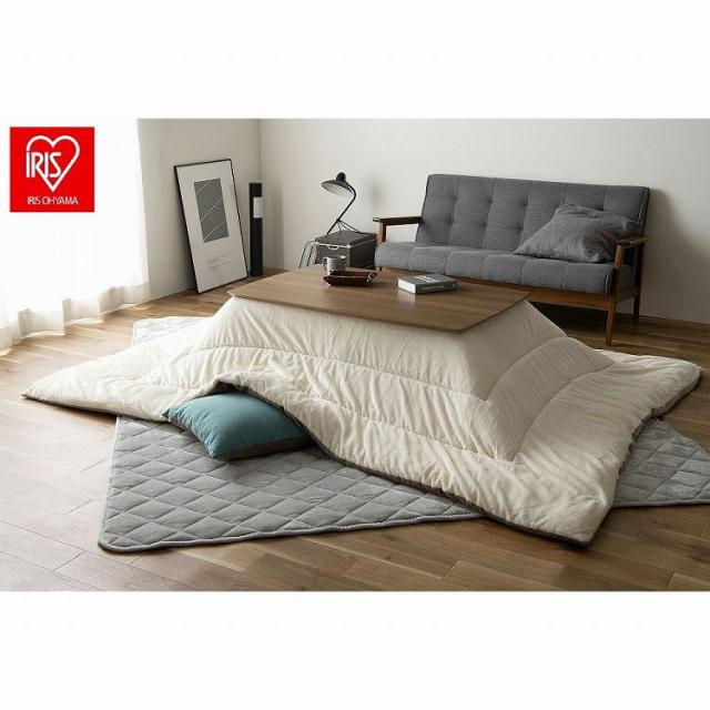 アイリスオーヤマ こたつ掛布団 KKBA-2419 グレージュ/アイボリー IRIS OHYAMA(代引不可)【送料無料】の通販は 8,190円