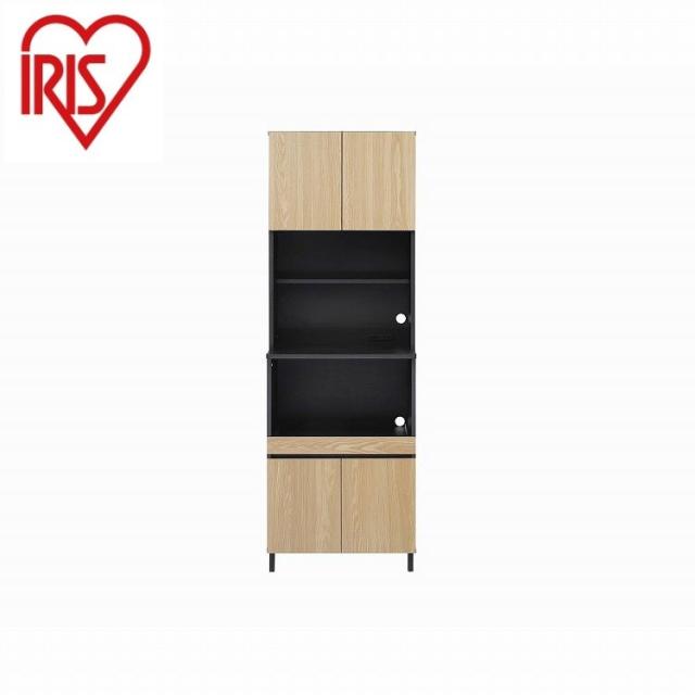 アイリスオーヤマ キッチンキャビネット KCB-590BT ナチュラル/ブラック IRIS OHYAMA(代引不可)【送料無料】