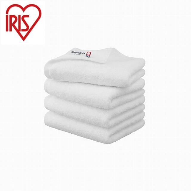 アイリスオーヤマ ボリュームタッチフェイスタオル4枚セット FT-V4 ホワイト IRIS OHYAMA(代引不可)【送料無料】の通販は 5,016円