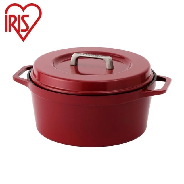 アイリスオーヤマ 無加水鍋 COTOCO 24cm ビーツレッド SMKSN-S24 IRIS OHYAMA(代引不可)【送料無料】