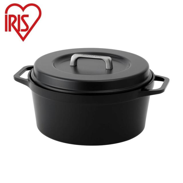 アイリスオーヤマ 無加水鍋 COTOCO 24cm チャコールグレー SMKSN-S24 IRIS OHYAMA(代引不可)【送料無料】