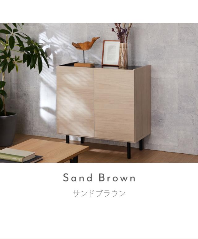 北欧風 キャビネット 幅85 オーク 日本製 完成品 木製 おしゃれ カウンター 間仕切り 国産 ナチュラル 木目 オレフィン 脚付き 収納 チェスト リビング 収納 スチール脚(代引不可)【送料無料】_2
