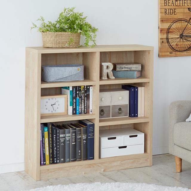 本棚 大容量 日本製 幅90 奥行30 高さ90cm 稼働棚 3cmピッチ調整 耐