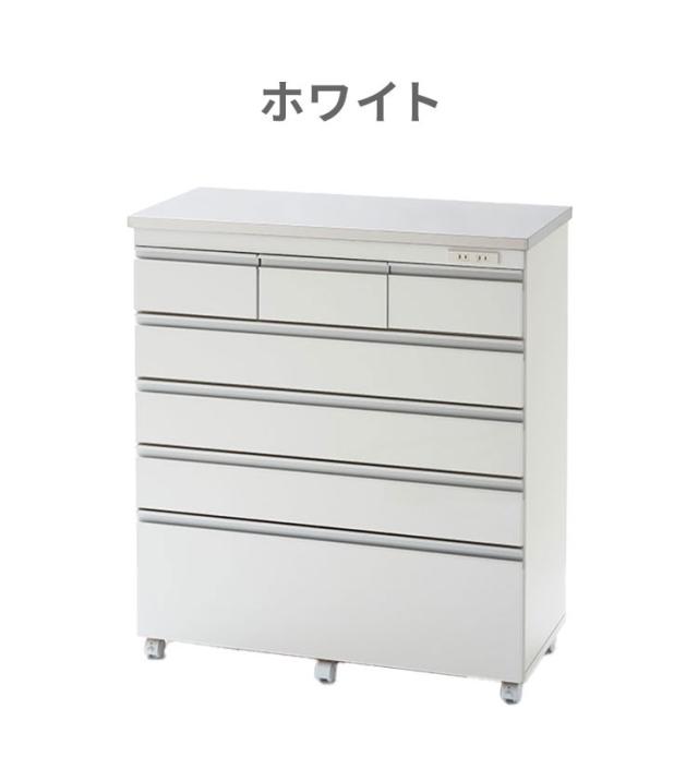 7045 ステンレスカウンター幅90 KK-90 ホワイト 7045 ステンレス