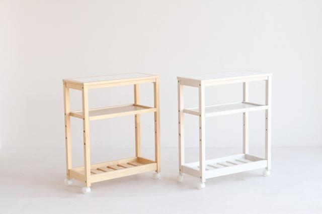 ビーカンパニー　スリム タイルトップ ワゴン Soup タイルトップワゴン Soup 4段｜B-COMPANY公式オンラインショップ