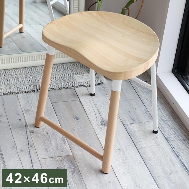 昇降式 スタンディング対応スツール WH/OR（ホワイト/オレンジ