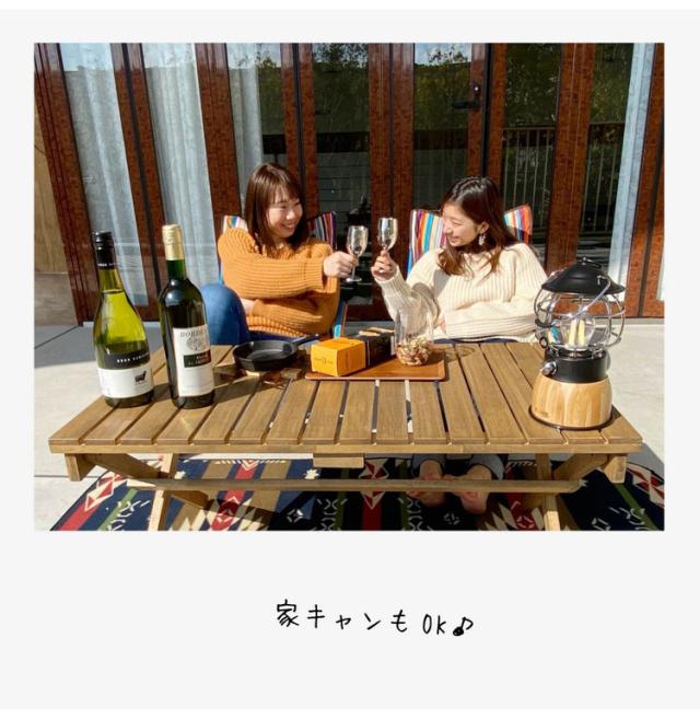 折りたたみテーブル 天然木 フォールディングテーブル アウトドア