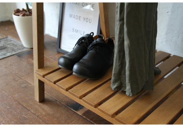 ハンガーラック 幅71cm 木製 天然木 スチール 収納用品 洋服掛け 衣類収納 ナチュラル おしゃれ 北欧 シンプル コート掛けポールハンガー 棚 新生活 一人暮らし(代引不可)【送料無料】