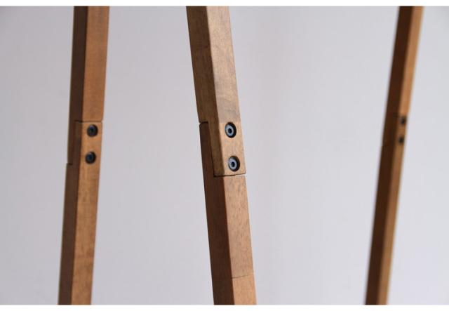 ハンガーラック 幅71cm 木製 天然木 スチール 収納用品 洋服掛け 衣類収納 ナチュラル おしゃれ 北欧 シンプル コート掛けポールハンガー 棚 新生活 一人暮らし(代引不可)【送料無料】