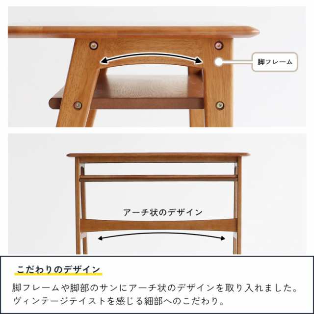 ウッドデスク 幅90cm テーブル デスク オーディー ody 木製 オーク 机 パソコンデスク 作業テーブル 作業台 棚付 引出無し ブラウン シンプル 一人暮らし ワンルーム おしゃれ インテリア 北欧(代引不可)【送料無料】の通販は