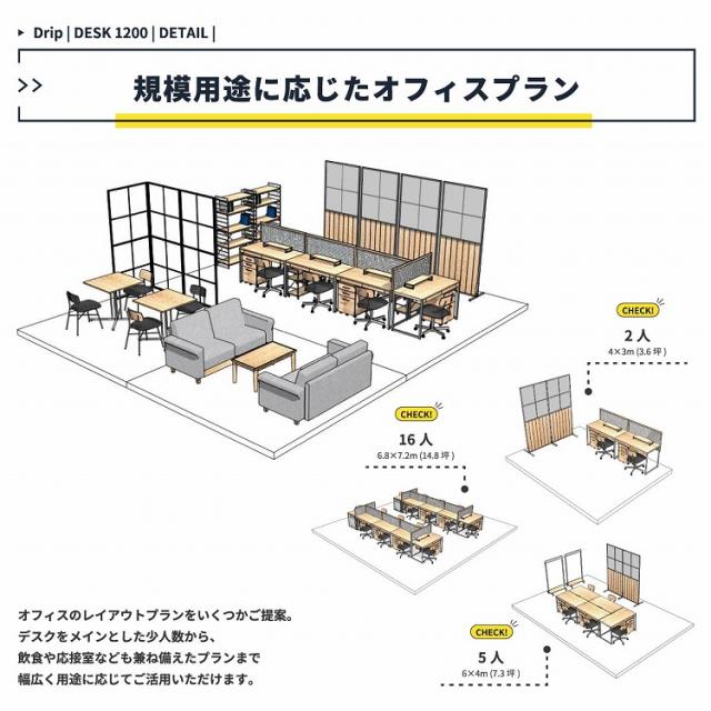 デスク 幅120 奥行60 高さ72 ワークデスク 幅120cmデスク シンプルデスク ミニマルデザインデスク 在宅ワークデスク 学習机 オフィスデスク パソコンデスク メラミン天板デスク 耐久性デスク(代引不可)【送料無料】_12