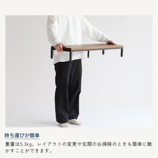 玄関台 幅90 奥行30 高さ14 玄関ステージ 段差解消ステージ 玄関踏み台 木製玄関台 コンパクト玄関台 幅60cm玄関台 玄関ステップ 玄関補助台 靴の脱ぎ履きサポート台(代引不可)【送料無料】_10